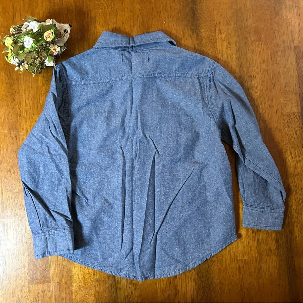 Boys Chambray Button Down Shirt | U.S. Polo Assn.  |NWT | Size 7